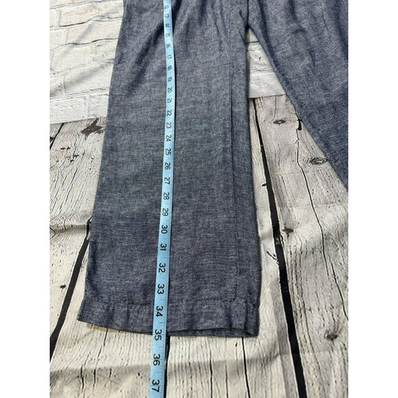 Ann Taylor Factory Petite Linen Blend Pants Elastic Waist Size MP - Picture 11 of 12